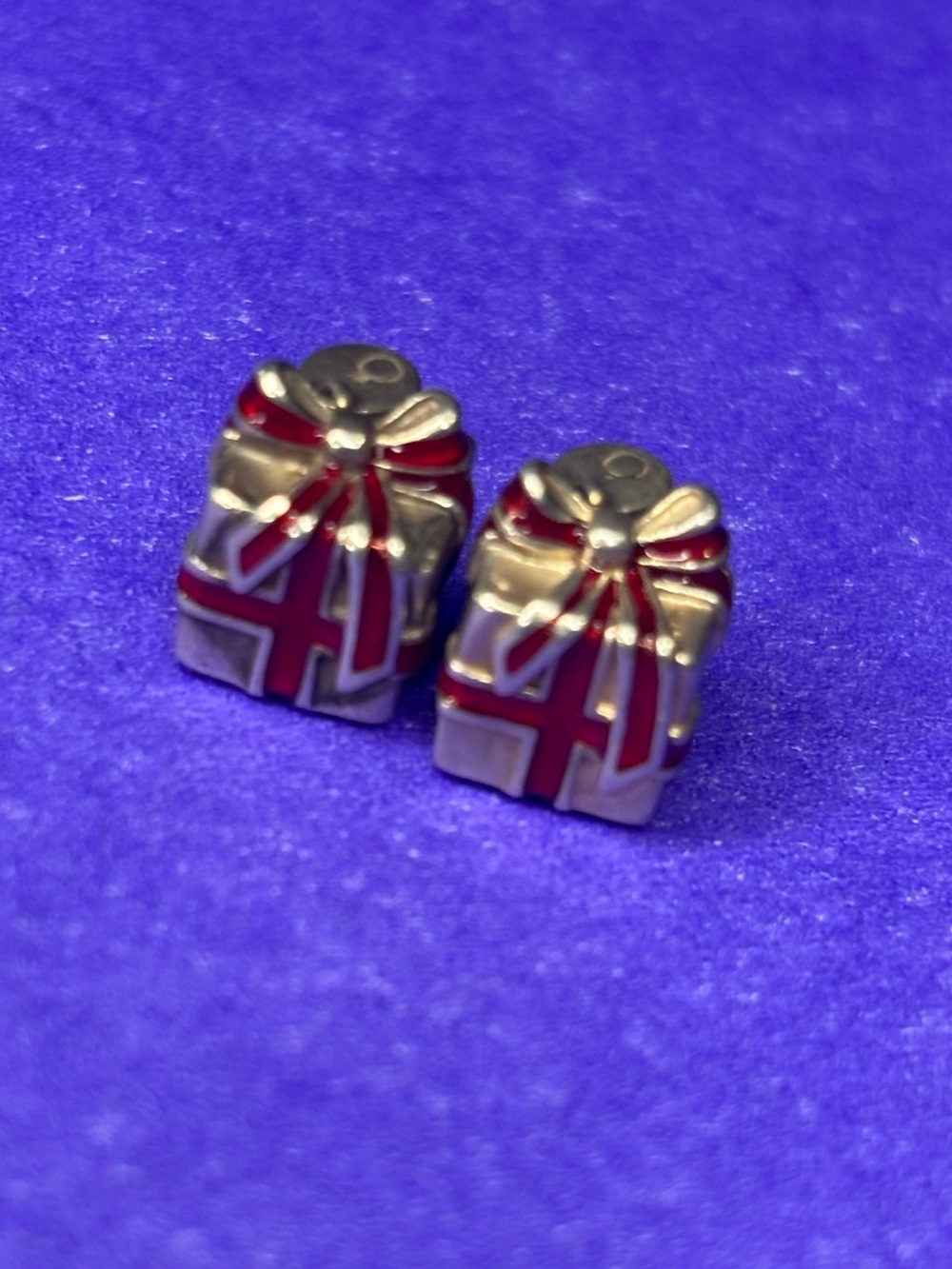 Pandora Red Enamel Present Gift Box Charms Set S925 ALE